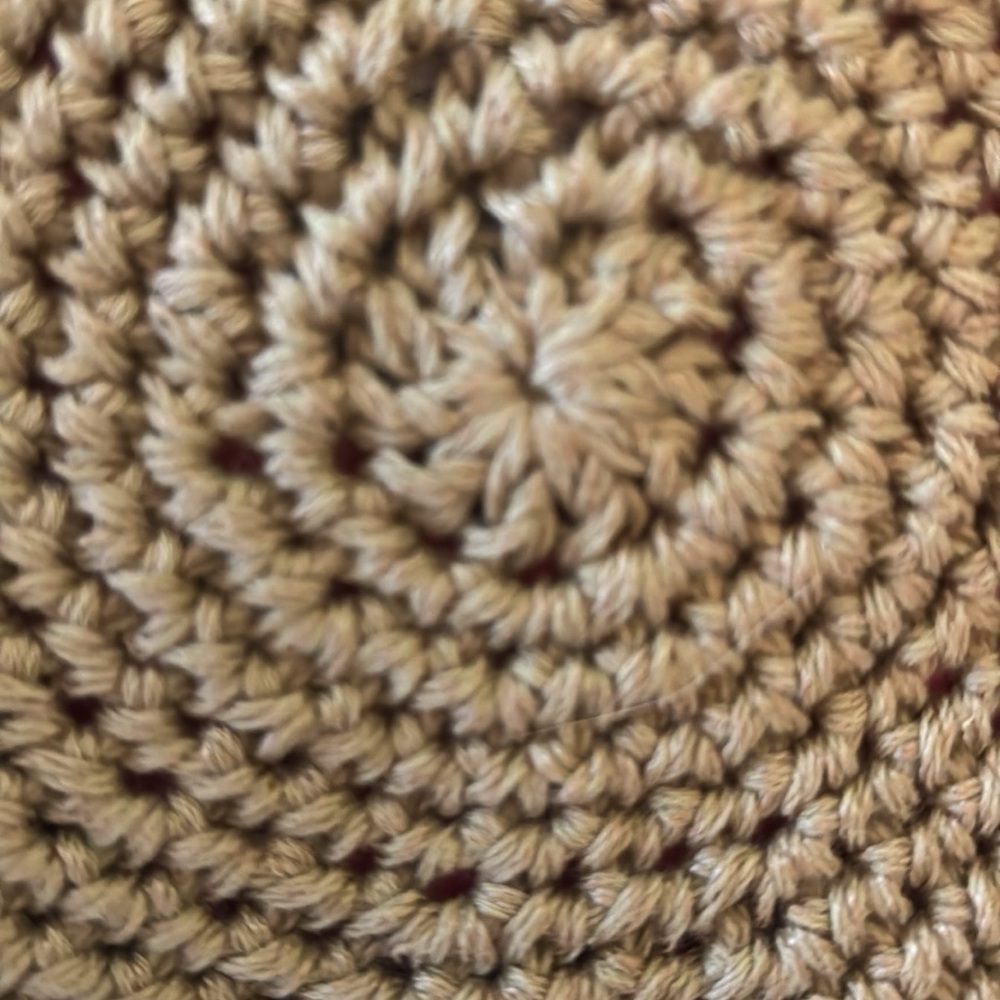 Hand Crafted Knitted Bucket Bag with Leather Rope Design - Picture 7 of 12